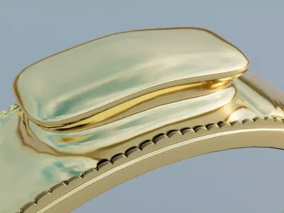 Elegant Gold Ring Model  Texture