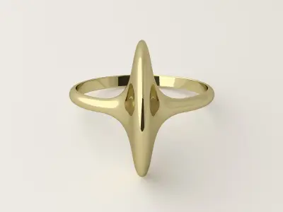 Alien ring 3D print model