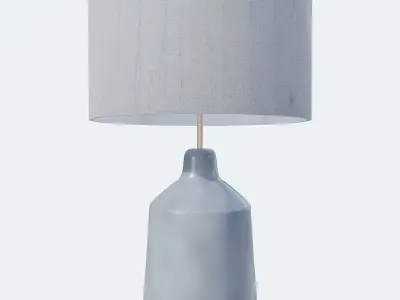 Modern Lamp Porcelain Body Corona Low-poly 3D model