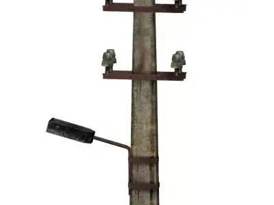 Street light lowPoly model Low-poly 3D model