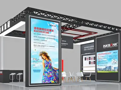 Booth Exhibition Stand Stall 9x6m Height 440cm 3 Open 3D model 3D model purchase