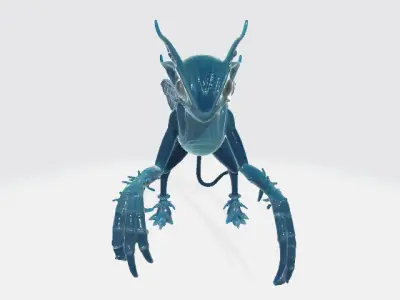 Flying alien creature 3D model
