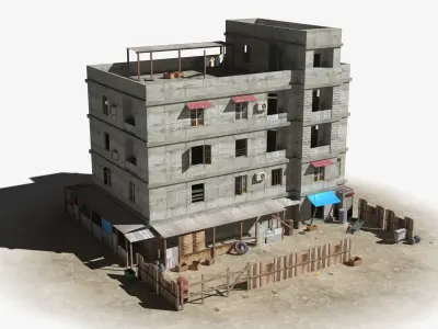 25 Slum Collection 3D Model Pack
