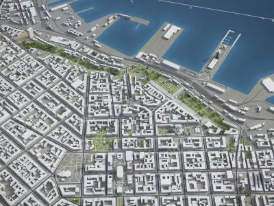 Odessa  Low-poly 3D model