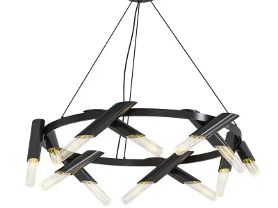 Daron Metal Chandelier 3D model