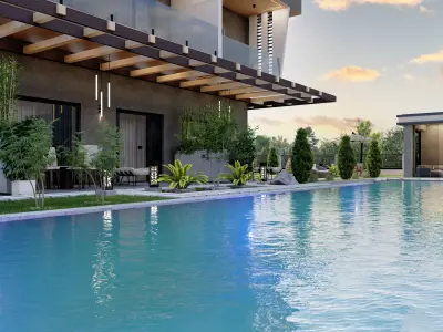 modern villa sketchup model code 58 3D model