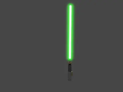 Lightsaber star wars Low-poly 3D model