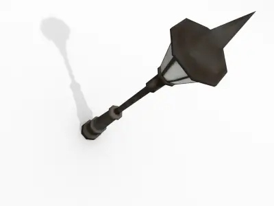 Low Poly Street Lamp Low-poly 3D model