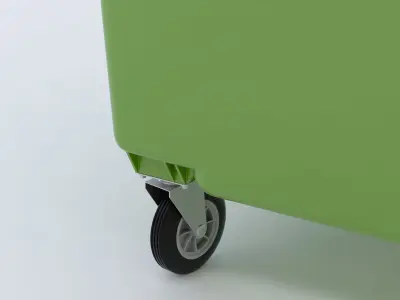 Wheeled-container 1100L 3D model