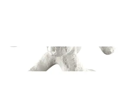 Fertility Form illuminated sculpture Low-poly 3D model