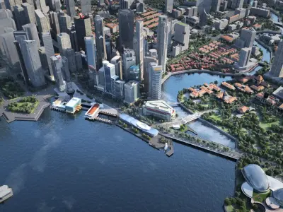 Singapore city  Singapore Downtown   3D model