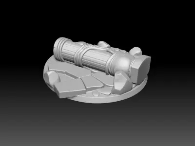 Fantasy Miniature Base -3D printing model 3D print model