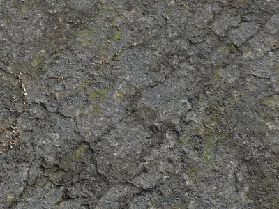 Old asphalt road 2 PBR Texture