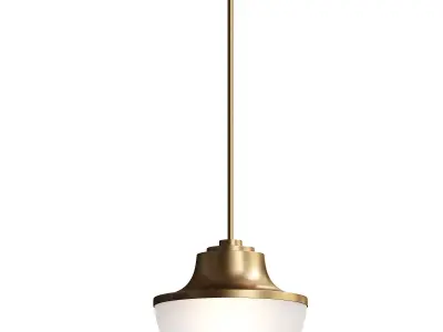  Possini Euro Design Zachary Warm Gold Mini Pendant Light 3D model