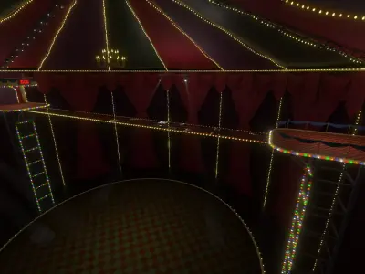 Squid Game Glass Bridge Map 3D model