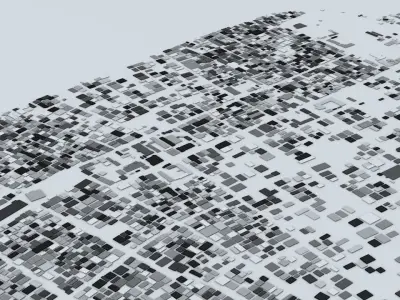 Gaza Strip Streets and Buildings 3D model