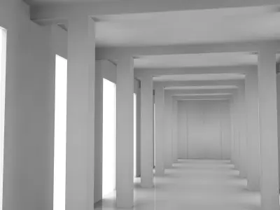 Modern Empty Tunnel 3D model