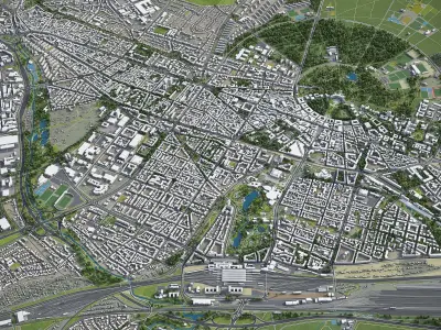 Karlsruhe Low-poly 3D model