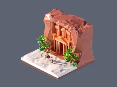 land 80A Low-poly 3D model