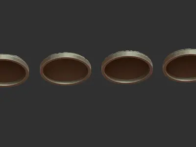 PACK 4 - 15 MINIATURE BASES 50mm 3D Print Ready 3D print model