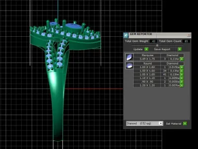 Diamond Ring for Women 3D print model 21