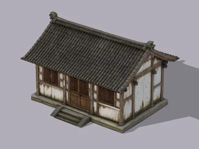 Traditional Chinese old building 3D model