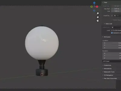 Light 3D in blender Free 3D model