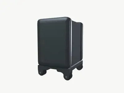 Antique iron safe 3D model