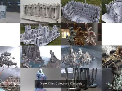 Greek Cities Collection 3D Model Pack