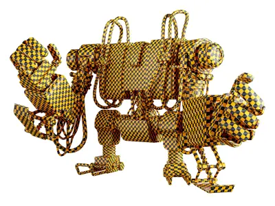 Skatetron-Game Asset Low-poly 3D model