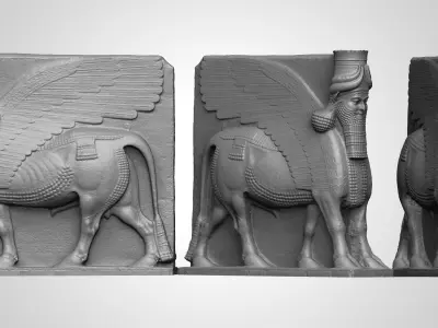 Lamassu Statue 3D print model