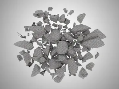 Storm Grey Rock 3D model