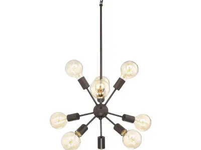 Alsfeld 9-Light Sputnik Chandelier 3D model