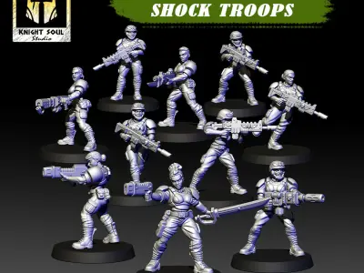 Vanquishers Shock Troops 3D print model
