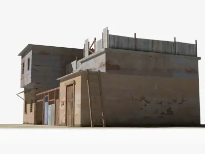 Slum x6 Low-poly 3D model