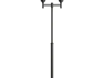 Exterior lamps and benches  3D model