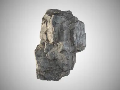 rock stone 02 Low-poly 3D model