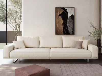 Industrial Living Interior scene 3D model