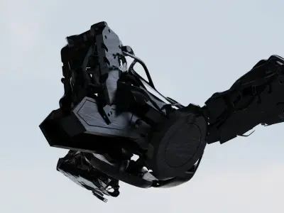 Scifi mech space 3D model