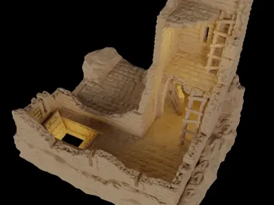 Old Catacomb Entrence Tabletop Terrain 28 MM 3D print model