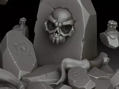 Stylized Totem 3D model