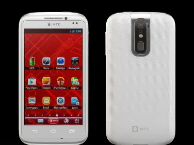 Huawei MTS 968 White Low-poly 3D model