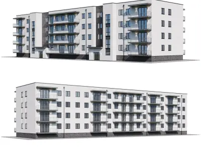 Apartment house 1 3D model