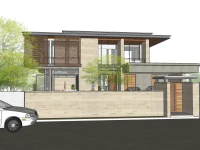 Casa Villa - 16 Modern SketchUp 3D Model 3D model