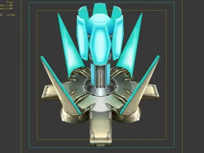 Rotating Fort - Shock Type 03 3D model