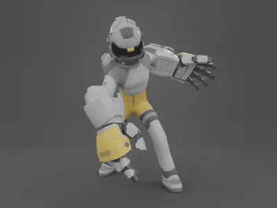 Asteria - Planet Explorer Low-poly 3D model