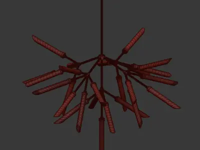 Suspension lights Spur Chandelier  3D model