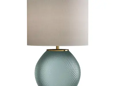  Permelia Grey Hobnail Glass Table Lamp Low-poly 3D model