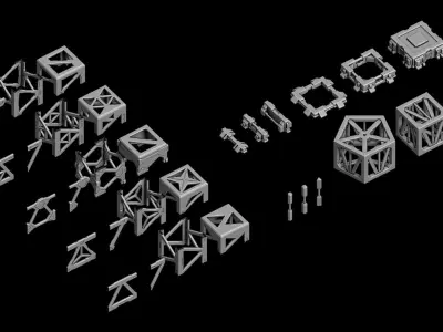 Modular Truss Pack 3D model