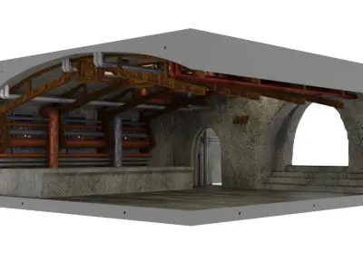 Jabbas Throne Room - Set 8 - Boiler Room 1-6 scale Hottoys  3D print model